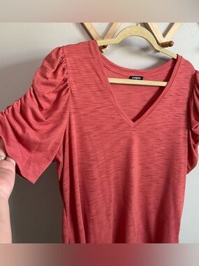 Express ruffle sleeve top xl
